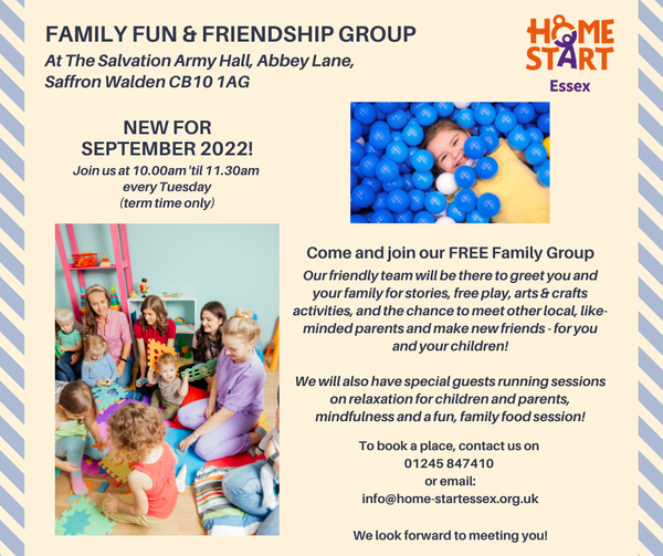 New Family Fun and Friendship group comes to Saffron Walden